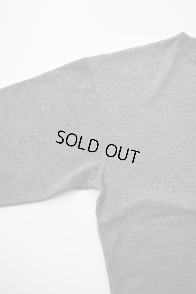 画像10: AXESQUIN -modified- (アクシーズクインモディファイド) MERINO WOOL BASIC L/S TEE [CHARCOAL] (10)