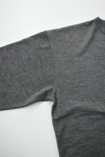 画像10: AXESQUIN -modified- (アクシーズクインモディファイド) MERINO WOOL BASIC L/S TEE [CHARCOAL] (10)