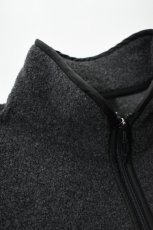 画像13: AXESQUIN -modified- (アクシーズクインモディファイド) WOOL BOA VEST [CHARCOAL] (13)