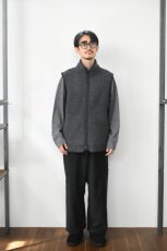 画像7: AXESQUIN -modified- (アクシーズクインモディファイド) RETRO FLEECE WIDE PANTS 2.0 [BLACK] (7)