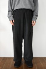 画像3: AXESQUIN -modified- (アクシーズクインモディファイド) RETRO FLEECE WIDE PANTS 2.0 [BLACK] (3)