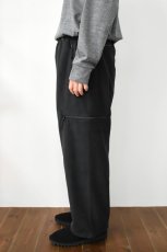 画像4: AXESQUIN -modified- (アクシーズクインモディファイド) RETRO FLEECE WIDE PANTS 2.0 [BLACK] (4)