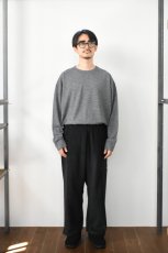 画像6: AXESQUIN -modified- (アクシーズクインモディファイド) RETRO FLEECE WIDE PANTS 2.0 [BLACK] (6)