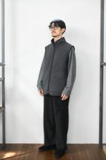 画像8: AXESQUIN -modified- (アクシーズクインモディファイド) RETRO FLEECE WIDE PANTS 2.0 [BLACK] (8)