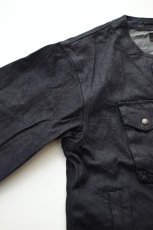 画像14: MODMNT (モドメント) COLLARLESS JKT [NAVY] (14)