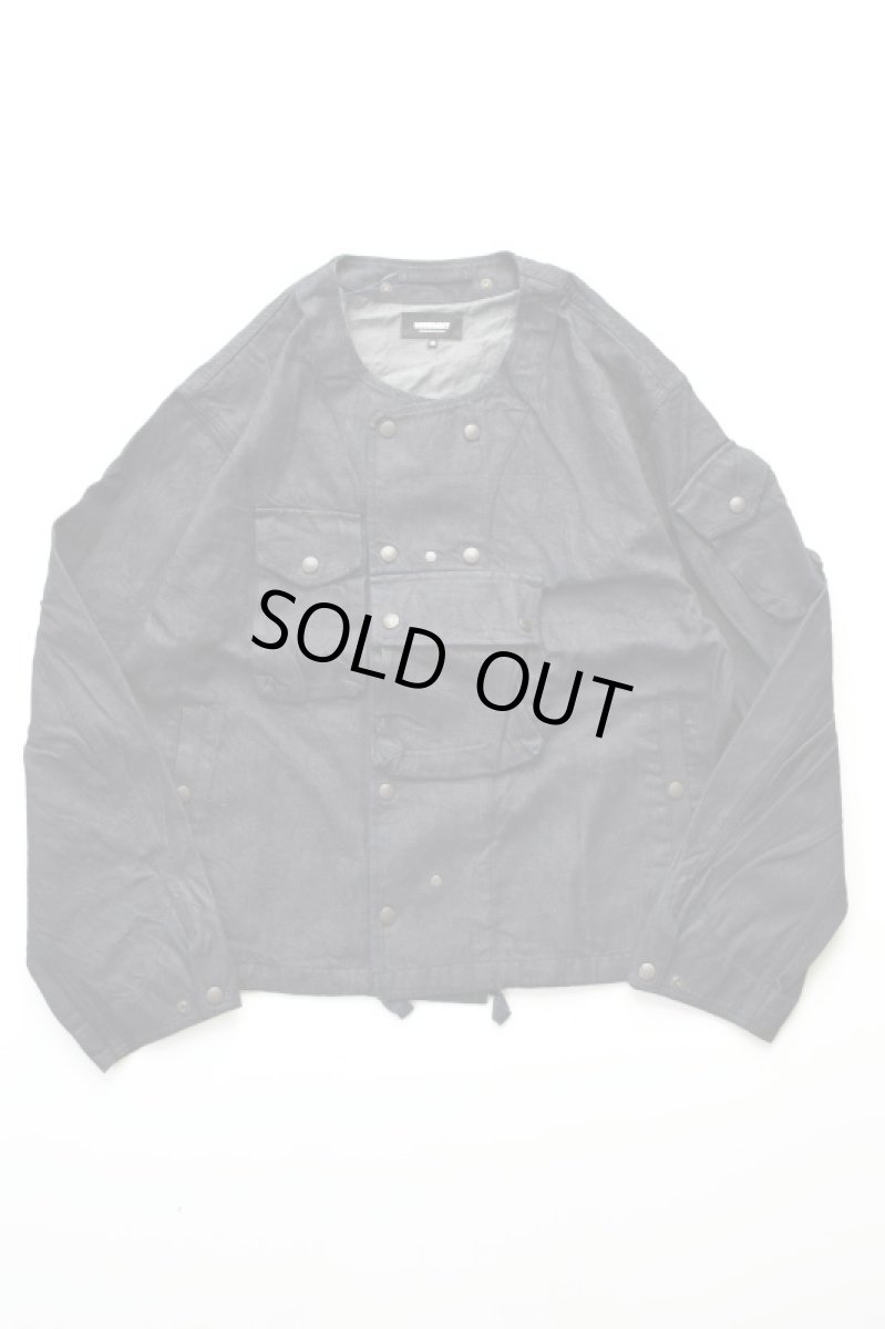 画像2: MODMNT (モドメント) COLLARLESS JKT [NAVY] (2)