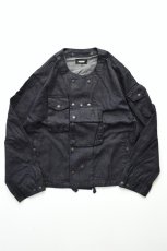 画像2: MODMNT (モドメント) COLLARLESS JKT [NAVY] (2)