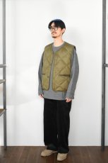 画像7: MODMNT (モドメント) LINER DOWN VEST [OLIVE] (7)