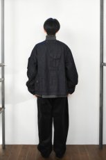 画像9: MODMNT (モドメント) COLLARLESS JKT [NAVY] (9)