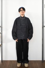 画像6: MODMNT (モドメント) COLLARLESS JKT [NAVY] (6)