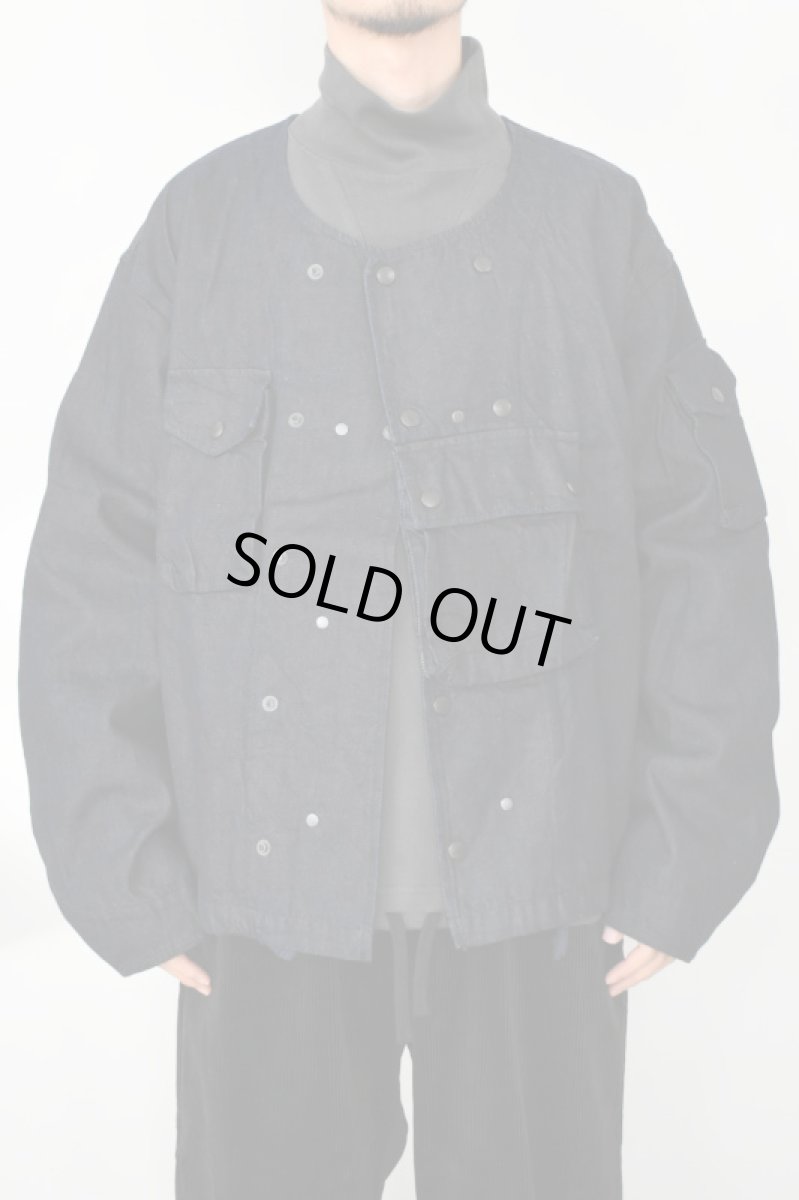 画像10: MODMNT (モドメント) COLLARLESS JKT [NAVY] (10)