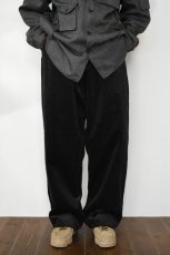 画像3: MODMNT (モドメント) WIDE CORDUROY PANTS [BLACK] (3)