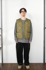 画像6: MODMNT (モドメント) LINER DOWN VEST [OLIVE] (6)