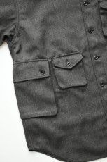 画像14: MODMNT (モドメント) T／TWEED UTILITY CPO SHIRT [GREY] (14)