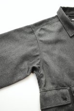 画像12: MODMNT (モドメント) T／TWEED UTILITY CPO SHIRT [GREY] (12)