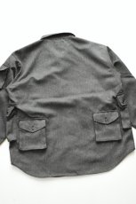 画像19: MODMNT (モドメント) T／TWEED UTILITY CPO SHIRT [GREY] (19)