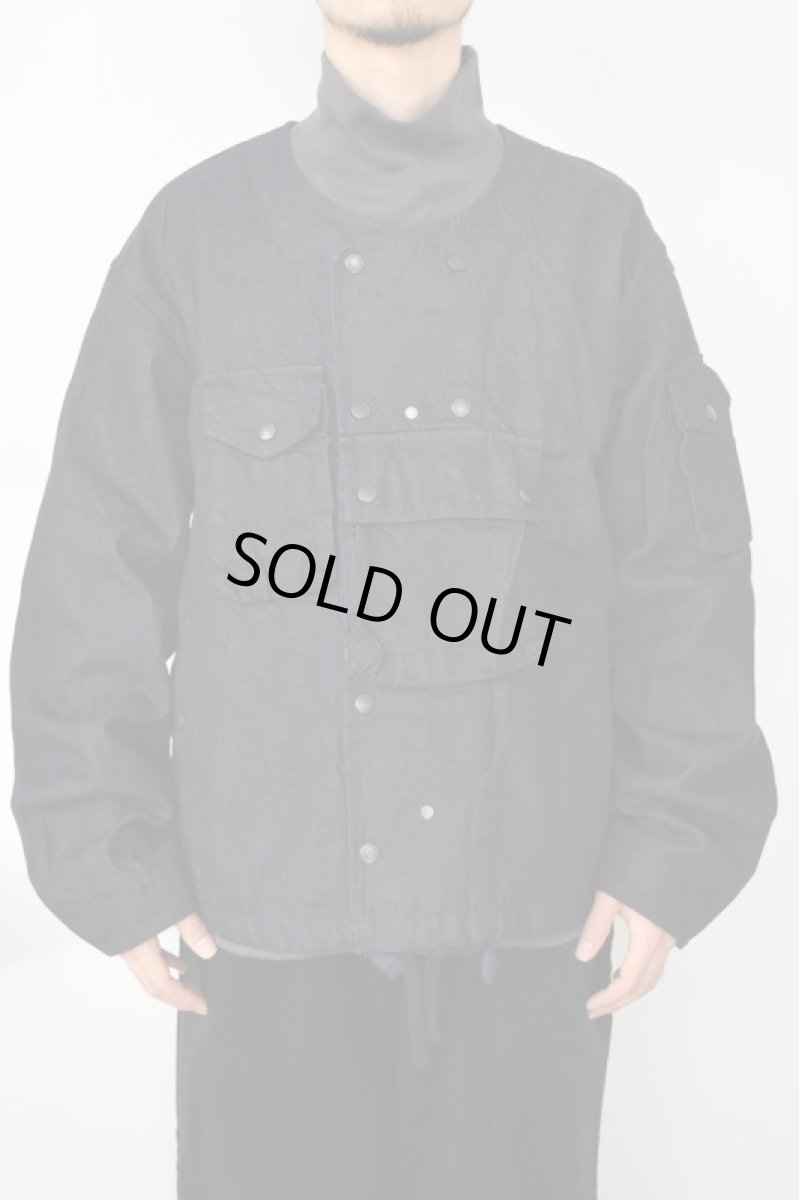 画像3: MODMNT (モドメント) COLLARLESS JKT [NAVY] (3)