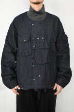 画像3: MODMNT (モドメント) COLLARLESS JKT [NAVY] (3)