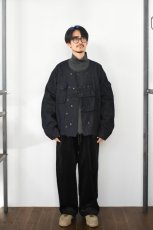 画像11: MODMNT (モドメント) COLLARLESS JKT [NAVY] (11)