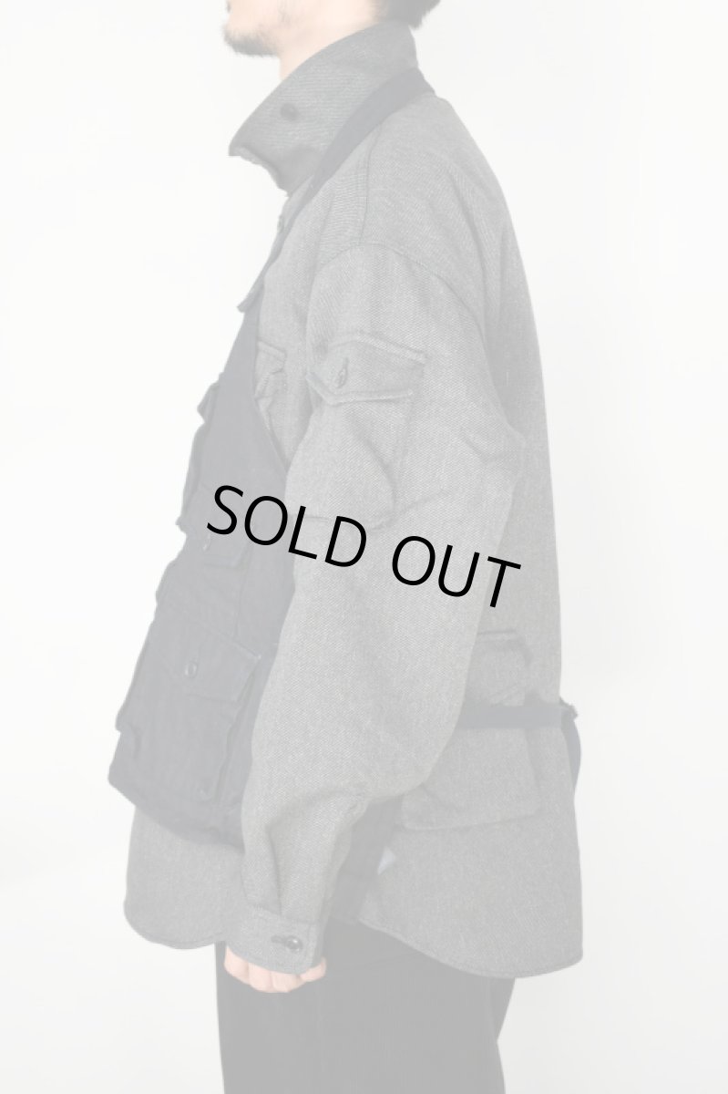 画像4: MODMNT (モドメント) ANGLER CHEST APRON [NAVY] (4)