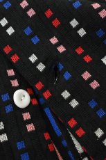 画像17: SOWBOW (ソウボウ) SOWBOW SHIRT ONE PIECE COLLAR WIDE "CHIKUGO-ORI" CUBE [BLACK] (17)
