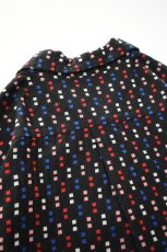 画像21: SOWBOW (ソウボウ) SOWBOW SHIRT ONE PIECE COLLAR WIDE "CHIKUGO-ORI" CUBE [BLACK] (21)