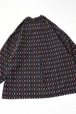 画像20: SOWBOW (ソウボウ) SOWBOW SHIRT ONE PIECE COLLAR WIDE "CHIKUGO-ORI" CUBE [BLACK] (20)