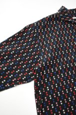 画像13: SOWBOW (ソウボウ) SOWBOW SHIRT ONE PIECE COLLAR WIDE "CHIKUGO-ORI" CUBE [BLACK] (13)