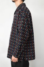 画像4: SOWBOW (ソウボウ) SOWBOW SHIRT ONE PIECE COLLAR WIDE "CHIKUGO-ORI" CUBE [BLACK] (4)