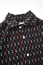 画像11: SOWBOW (ソウボウ) SOWBOW SHIRT ONE PIECE COLLAR WIDE "CHIKUGO-ORI" CUBE [BLACK] (11)