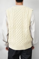 画像5: PEREGRINE (ペレグリン) HUDSON ARAN VEST [ECRU] (5)