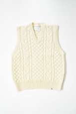 画像2: PEREGRINE (ペレグリン) HUDSON ARAN VEST [ECRU] (2)