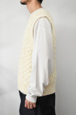 画像4: PEREGRINE (ペレグリン) HUDSON ARAN VEST [ECRU] (4)