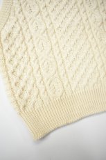 画像13: PEREGRINE (ペレグリン) HUDSON ARAN VEST [ECRU] (13)