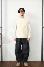 画像6: PEREGRINE (ペレグリン) HUDSON ARAN VEST [ECRU] (6)