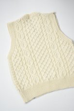 画像15: PEREGRINE (ペレグリン) HUDSON ARAN VEST [ECRU] (15)