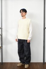 画像7: PEREGRINE (ペレグリン) HUDSON ARAN VEST [ECRU] (7)