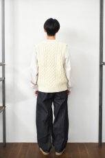 画像9: PEREGRINE (ペレグリン) HUDSON ARAN VEST [ECRU] (9)