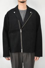 画像3: FLISTFIA (フリストフィア) Riders Wide Jacket [BLACK] (3)