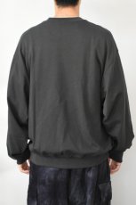 画像5: handvaerk (ハンドバーク) 30/2 CREW NECK L/S T-SHIRT [LICORICE] (5)