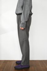 画像4: FLISTFIA (フリストフィア) Tuck Wide Trousers [BROWN HOUNDSTOOTH] (4)