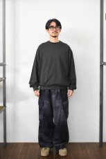画像6: handvaerk (ハンドバーク) 30/2 CREW NECK L/S T-SHIRT [LICORICE] (6)