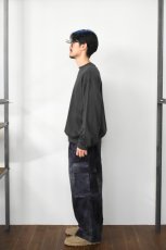 画像8: handvaerk (ハンドバーク) 30/2 CREW NECK L/S T-SHIRT [LICORICE] (8)