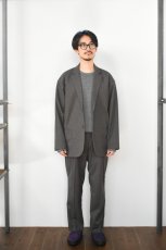 画像6: FLISTFIA (フリストフィア) Tuck Wide Trousers [BROWN HOUNDSTOOTH] (6)