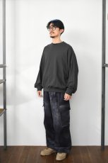 画像7: handvaerk (ハンドバーク) 30/2 CREW NECK L/S T-SHIRT [LICORICE] (7)