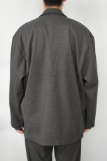 画像5: FLISTFIA (フリストフィア) Loose Fit Jacket Cardigan [BROWN HOUNDSTOOTH] (5)