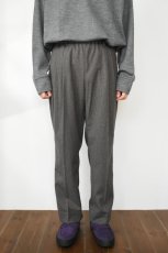 画像3: FLISTFIA (フリストフィア) Tuck Wide Trousers [BROWN HOUNDSTOOTH] (3)