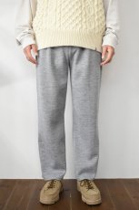 画像3: A.D.A.N (エーディーエーエヌ) 1 TUCK WIDE KNIT PANTS [PPL GRAY] (3)