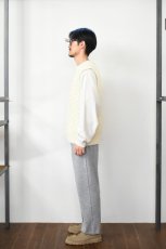画像8: A.D.A.N (エーディーエーエヌ) 1 TUCK WIDE KNIT PANTS [PPL GRAY] (8)