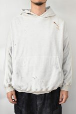 画像3: A.D.A.N (エーディーエーエヌ) D/S HOODED P/F SWEAT SHIRTS [OATMEAL] (3)